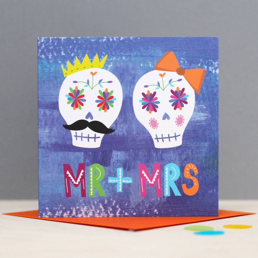 Mr And Mrs Rock Roll Wedding Card By Double Thumbs Up Mr And Mrs Rock Roll Wedding Card