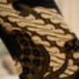 Men's Black Satin Batik Joggers, thumbnail 5 of 8