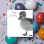 Adorable Duckling Happy Birthday Card, thumbnail 3 of 3