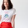 Running On Tea And A Little Determination Slogan T Shirt, thumbnail 3 of 4