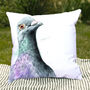 Inky Pigeon Outdoor Cushion For Garden Furniture, thumbnail 4 of 9