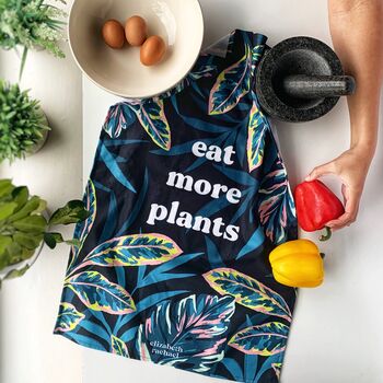 'Eat More Plants' Tea Towel, 4 of 6
