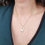 Dainty Daffodil Flower Charm Gold Plated Necklace, thumbnail 2 of 4