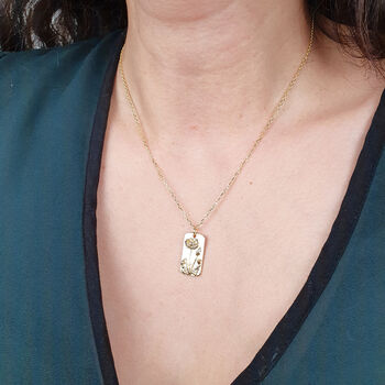 Dainty Daffodil Flower Charm Gold Plated Necklace, 2 of 4