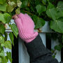 Eco Friendly Pink Wrist Warmers, thumbnail 1 of 4