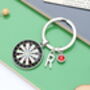 Personalised Darts Board Keyring, Darts Player Gift, thumbnail 2 of 9