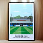 Valentines Football Stadium Print Their First Love, thumbnail 1 of 9