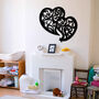 Modern Wooden Hearts Wall Art: Love Home Decor, thumbnail 4 of 8