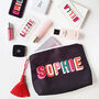 Rainbow Letter Personalised Zipper Pouch Bag, thumbnail 7 of 7