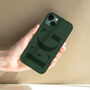 Personalised Pine Green Initials Phone Case, thumbnail 9 of 9