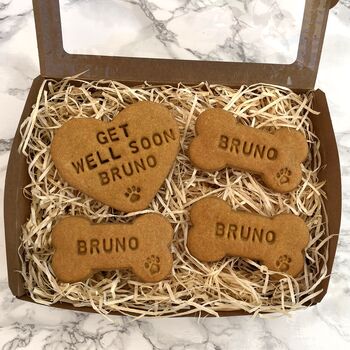 Get Well Soon Dog Biscuits Gift Set, 2 of 3
