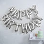 Silver Foiled Happy Birthday Balloon Bunting, thumbnail 1 of 3