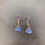 Blue Sapphire Teardrop Earrings, thumbnail 2 of 11