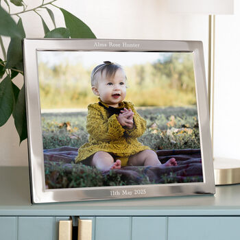 Personalised Silver Plated Landscape Photo Frame, 12 of 12