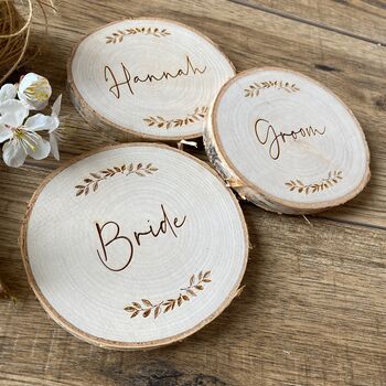 Personalised Coaster And Place Setting With Leaves, 4 of 4