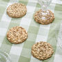 Set Of Four Round Water Hyacinth Coasters, thumbnail 1 of 2