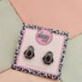 Penguin Glitter Resin Studs / Gift For Penguin Lovers / Christmas Studs, thumbnail 5 of 5