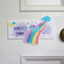 Personalised Girl's Unicorn Bedroom Door Sign Plaque, thumbnail 2 of 12