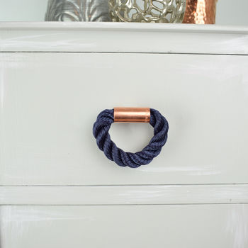 Copper And Rope Pull Handle, Nautical, 4 of 4