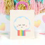 Personalised Rainbow Canvas Bag With Rope Handles, thumbnail 1 of 2