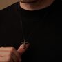 Silver Personalised Cross Pendant, thumbnail 8 of 11