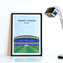 Personalised Football Stadium Art Print Gift : Request Any Stadium, thumbnail 7 of 11