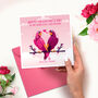 To My Wife On Valentine's Day Love Birds Card, thumbnail 3 of 5