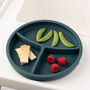 Silicone Plate With Removable Divider Teal, thumbnail 1 of 5