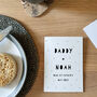 Personalised Daddy + Me First Father's Day Card, thumbnail 1 of 1