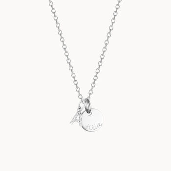 Mini Crystal Alphabet Necklace, 6 of 6