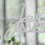 Just Married Wedding Table Sign, thumbnail 2 of 4