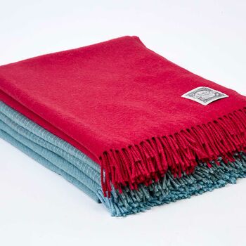 Red Christmas Cashmere Blanket, 3 of 3