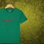 Dinosaur Sleigh Kids Christmas T Shirt, thumbnail 8 of 11