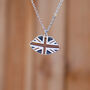 British Union Jack Red White And Blue Lips Necklace, thumbnail 1 of 2