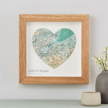 Personalised Map Location Heart Engagement Gift, 8 of 9