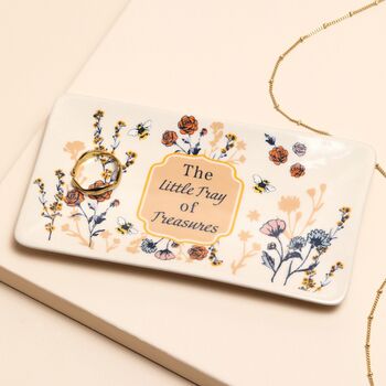 Ceramic Little Tray Of Treasure Trinket Dish, 2 of 3