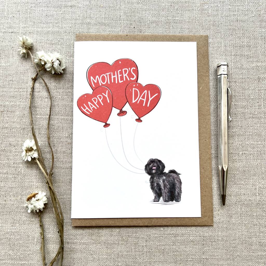 Personalised Lhasa Apso Mother's Day Card, 1 of 2