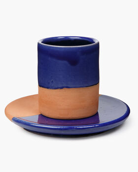 Handmade Ceramic Espresso Cup And Saucer, 5 of 10