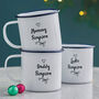 Family Personalised Enamel Mug Set, thumbnail 1 of 2