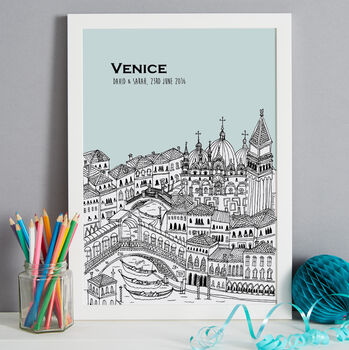 Personalised Venice Print, 7 of 10