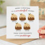 'Mummy Little Puddings' Personalised Christmas Card, thumbnail 1 of 6