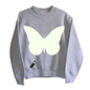 Butterfly Glow In The Dark Interactive Kids T Shirt, thumbnail 7 of 8
