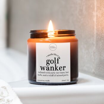 Golf Wanker Candle With Matches, Father's Day Gift, 4 of 11