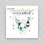 Husband Anniversary Card Champagne Design, thumbnail 1 of 2