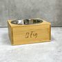 Personalised Wooden Animal Bowl Holders, thumbnail 2 of 4
