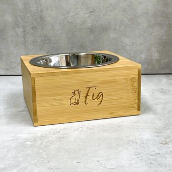 Personalised Wooden Animal Bowl Holders, 2 of 4