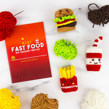 Mini Fast Food Diy Crochet Kit, 4 of 5