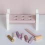 Personalised Wooden Pink Bunny Hammer Bench Toy, thumbnail 11 of 12