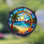 Seaside Nature Stained Glass Effect Suncatcher, thumbnail 4 of 12