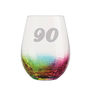 Personalised Rainbow Glass Tumbler 90th Birthday, thumbnail 3 of 3